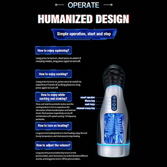 Liam Automatic Blowjob Powerful Suptruck Sucking Cup