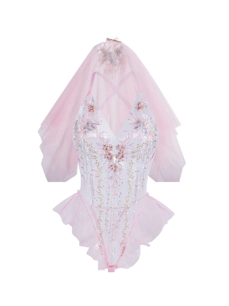 TUYNA Sheer Tulle Bodysuit