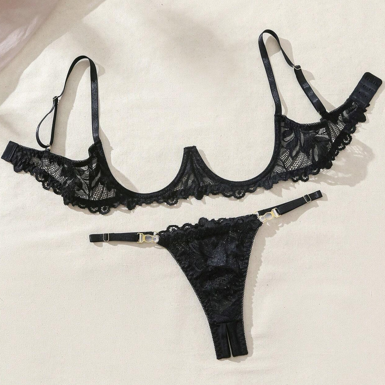 Lace Cupless Lingeries Set HEMSMTH432