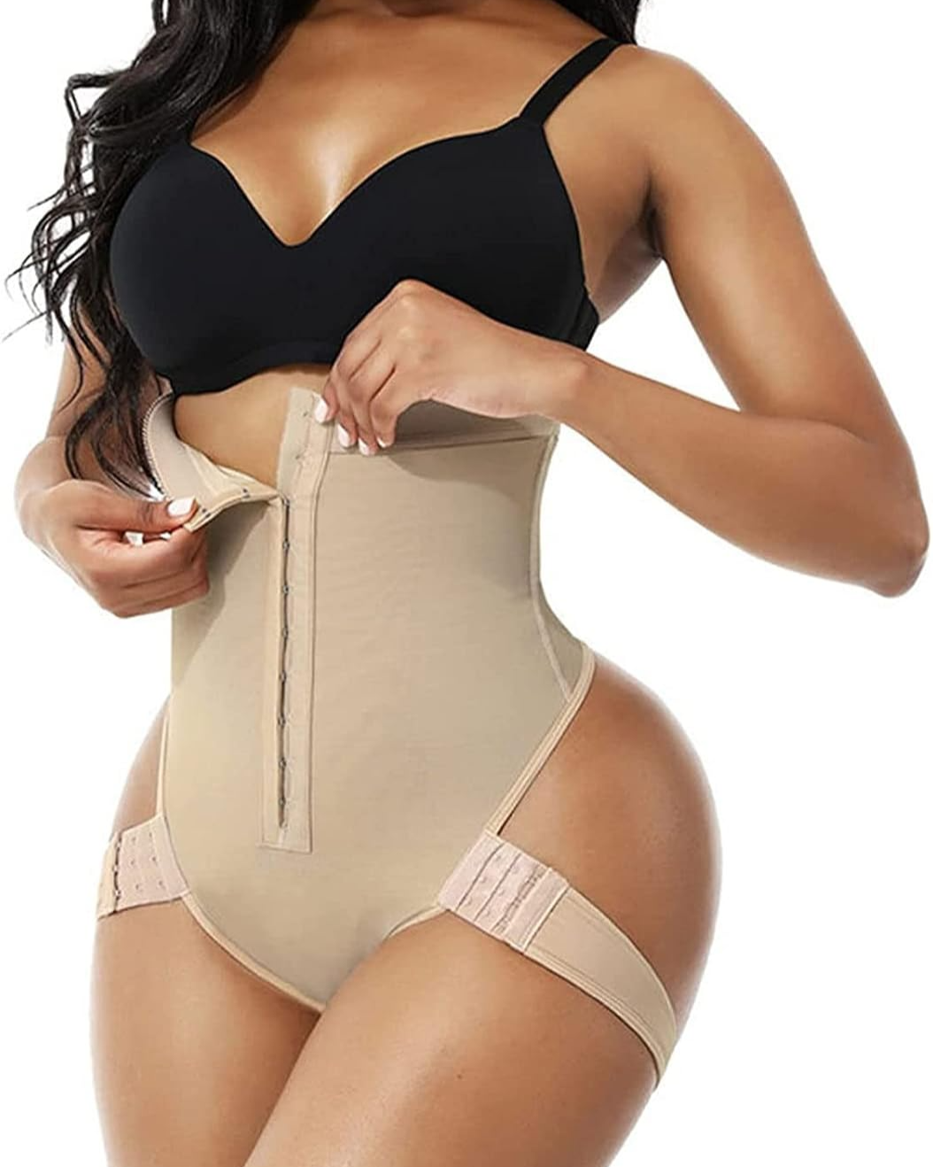 High-Waisted Hip-Lifting Lace Boxers