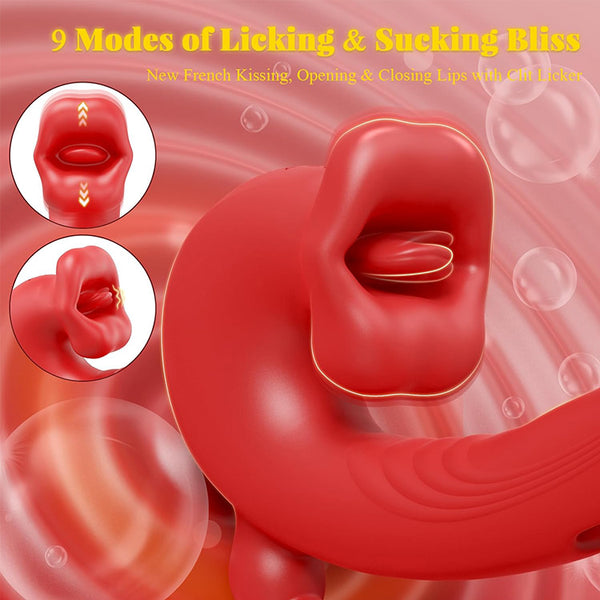 TEASRA Multi-Zone 5-in-1 Licking Flaping Sucking Vibrator