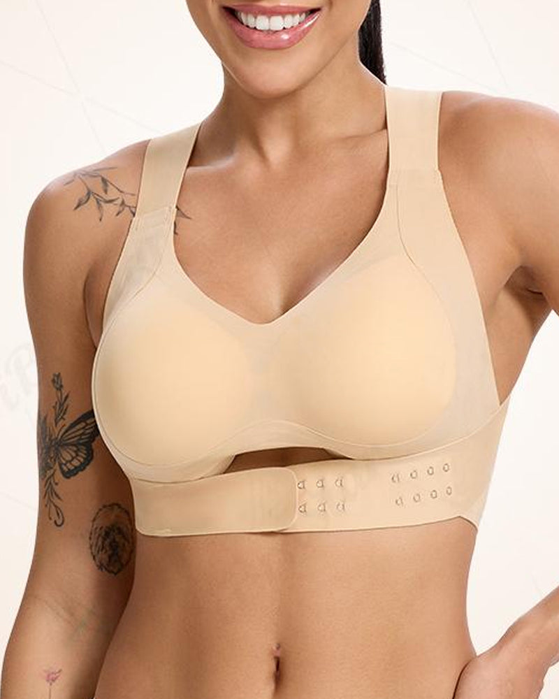 Women's Seamless Push-Up Shaping Correcting Back Sports Bra