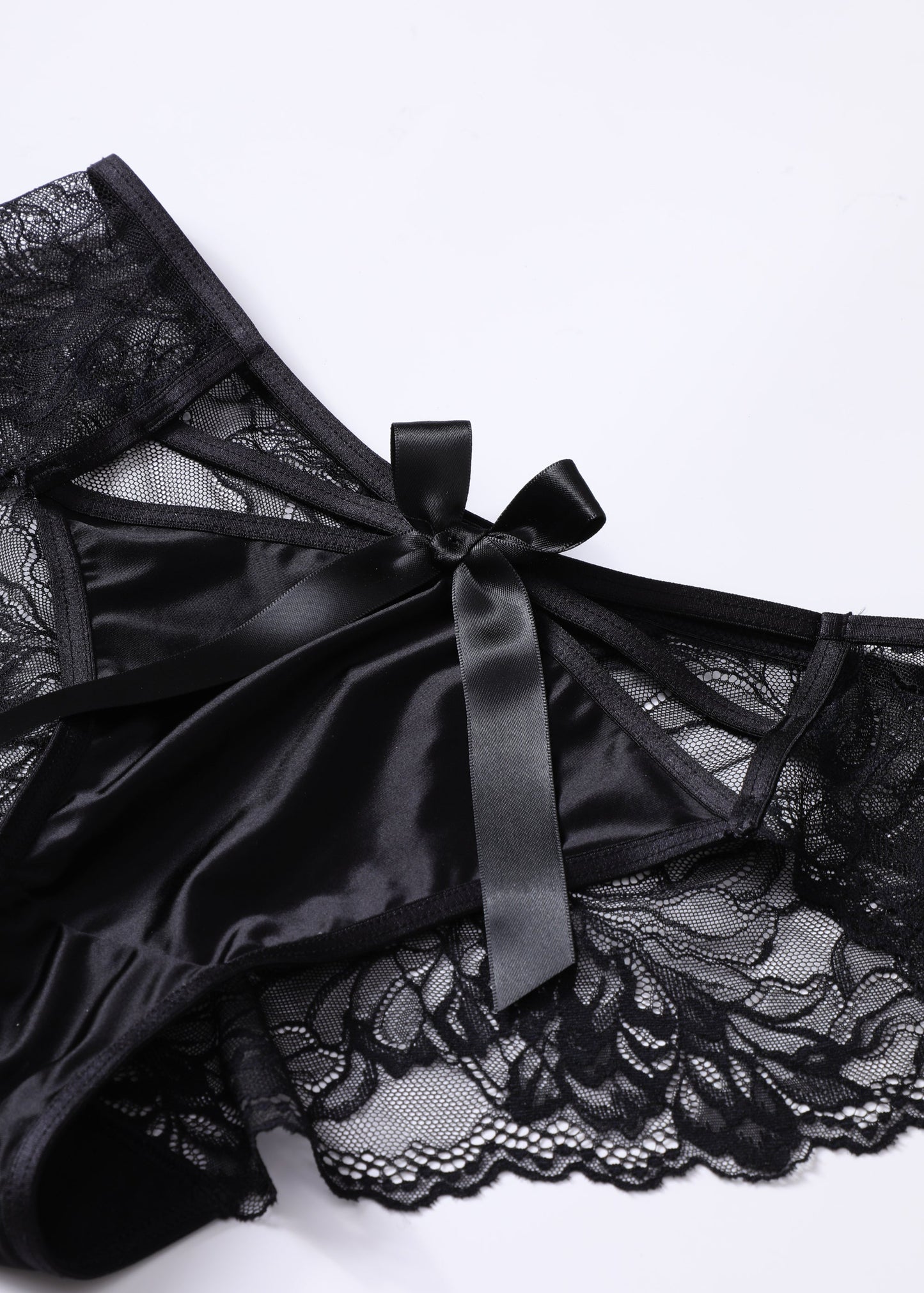 KAREN Black Sexy Lace Boyshort Panties