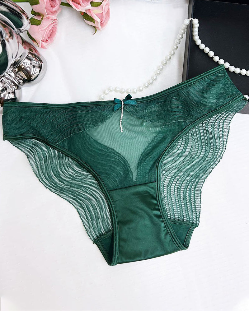 Sexy Lace Mesh Sheer Cutout Panties