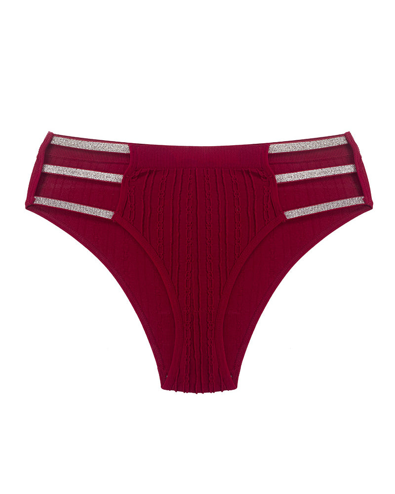 Sexy Openwork Glossy Waistband Comfortable Breathable Underwear