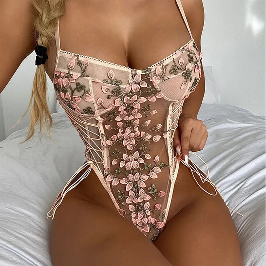 QueenNight FancyStar Lace Bodysuit