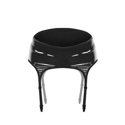 Wet Look Shiny FancyStar Garter Belt