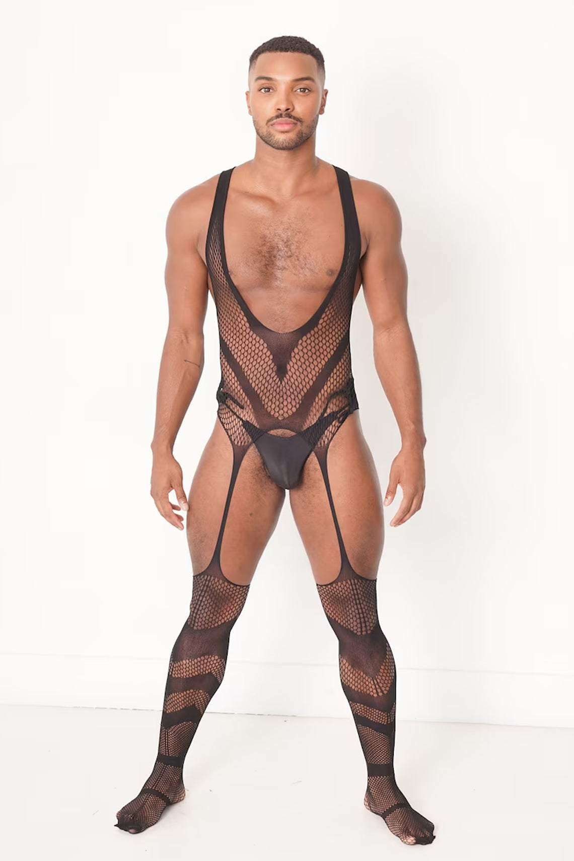 SissyHim Fishnet Fancystar Bodystocking HEMSTTL070