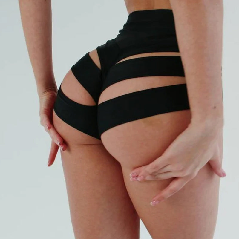 Cheeky Peach with Slits High Waisted Lovely Pants HEMSTTL055