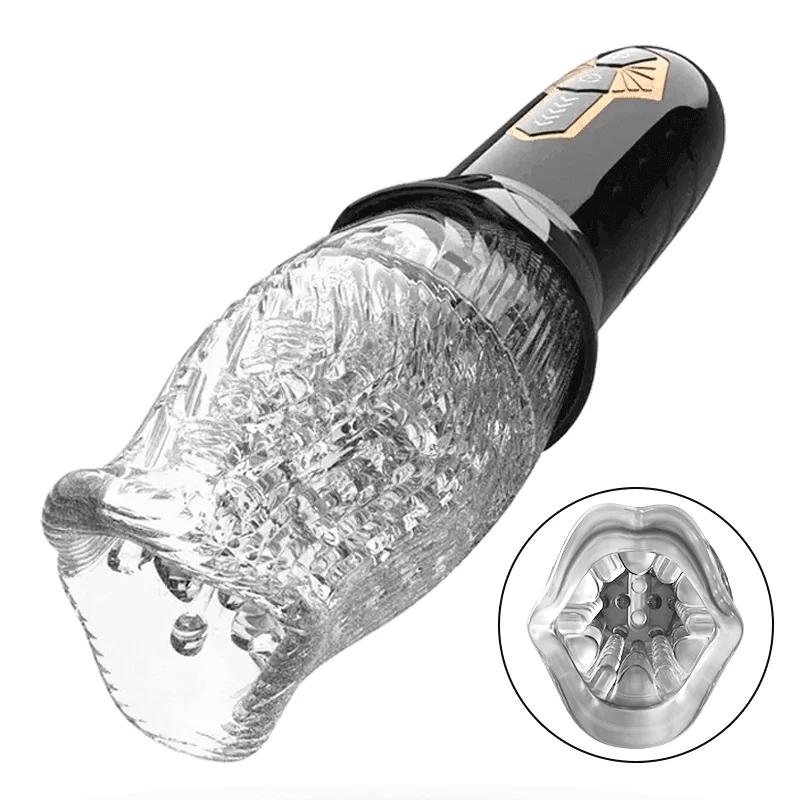 Alexander - 10 Vibration 5 Rotation Oral Suptruck Masturbator & 360° Automatic Rotation Vibrator Bare Sleeve