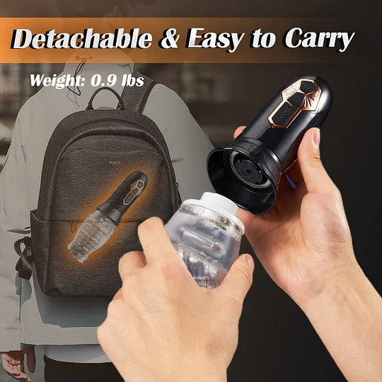 Alexander - 10 Vibration 5 Rotation Oral Suptruck Masturbator & 360° Automatic Rotation Vibrator Bare Sleeve