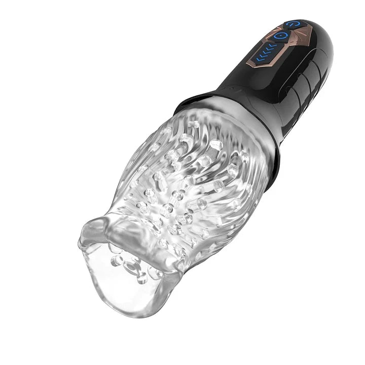 Alexander - 10 Vibration 5 Rotation Oral Suptruck Masturbator & 360° Automatic Rotation Vibrator Bare Sleeve