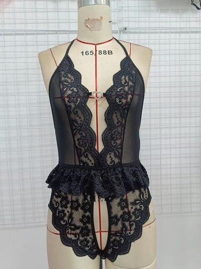 KEOLA Lace Crotchless Bodysuit