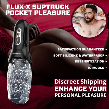 2025 Flash Sale 75% OFF 🔥 FLUX-X Suptruck™ Deep Pulse Suction & Sensual Vibration Stroker with 10 Modes