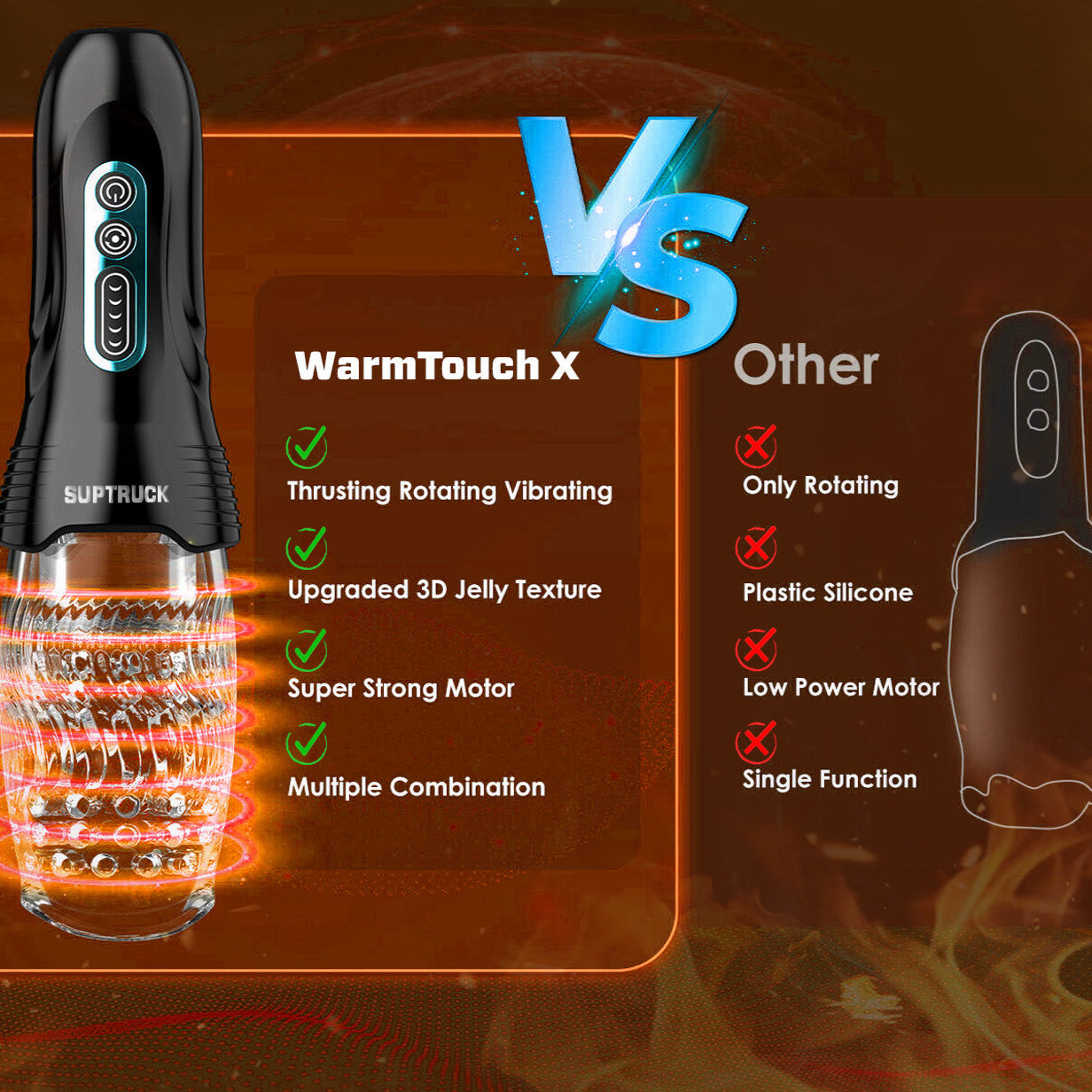 💥 2025 Limited 75% OFF  🔥 SUPTRUCK™ WarmTouch X Vibrator