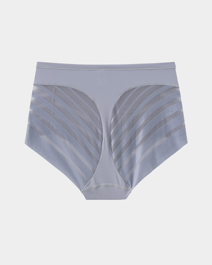 Seamless Breathable Lace Mid-Rise Panties