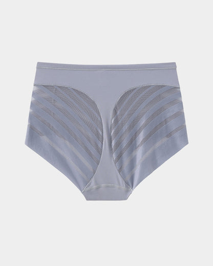 Seamless Breathable Lace Mid-Rise Panties