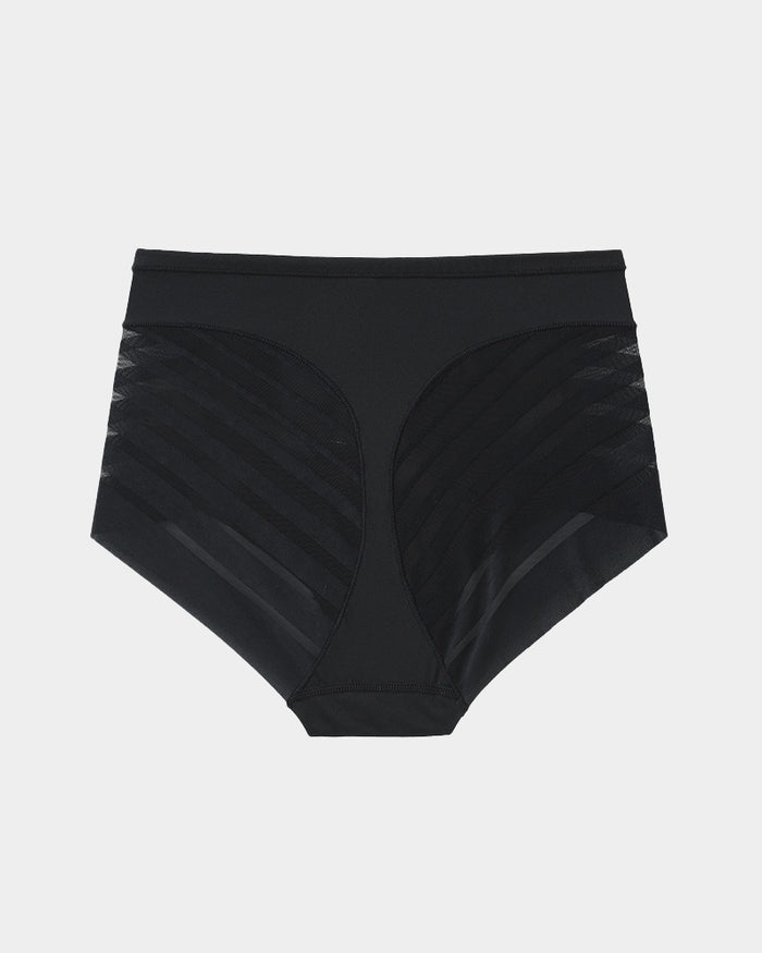 Seamless Breathable Lace Mid-Rise Panties