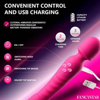 FancyStar™ ROSS Heated Vibrator HEMSPTT059