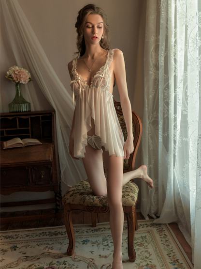 KADY Ruffle Sheer Babydoll