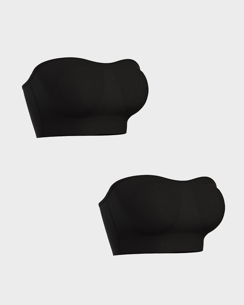 Non-Slip Bandeau Seamless Wireless Strapless Bra