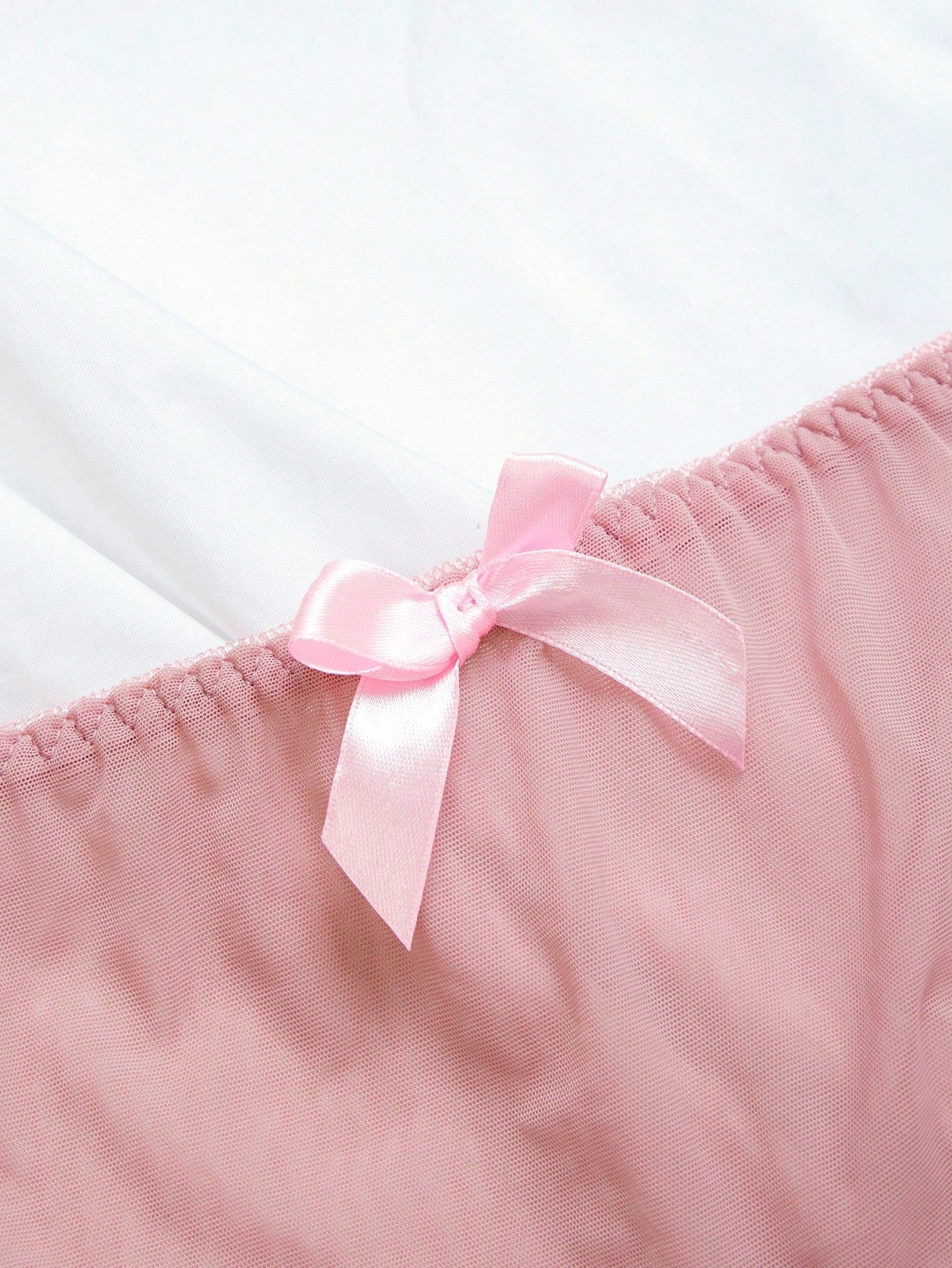 Sheer Crotchless Panty Set