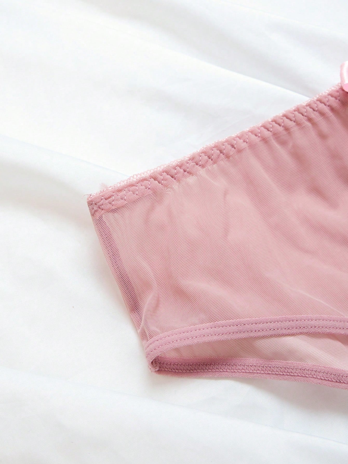 Sheer Crotchless Panty Set