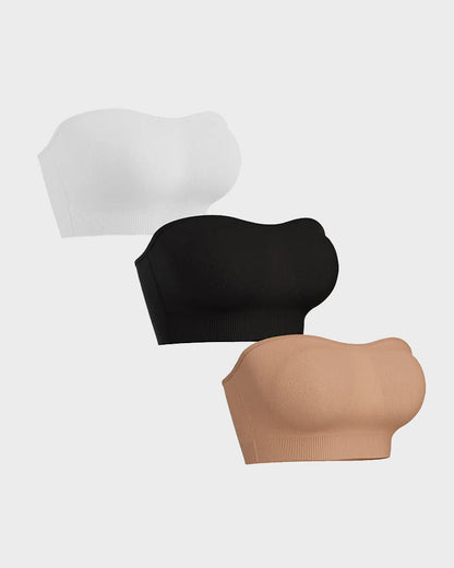 Non-Slip Bandeau Seamless Wireless Strapless Bra