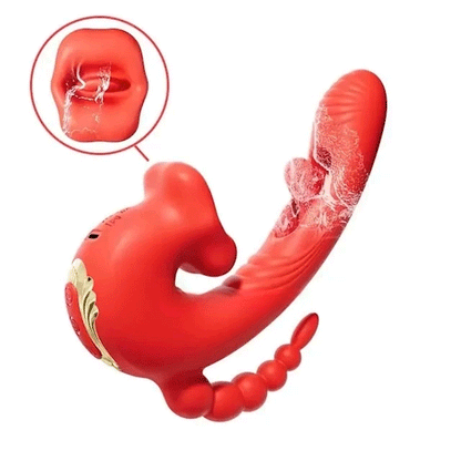 TEASRA Multi-Zone 5-in-1 Licking Flaping Sucking Vibrator