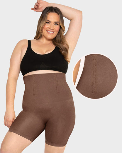 Comfort High-Waist Boned Shapewear Shorts
