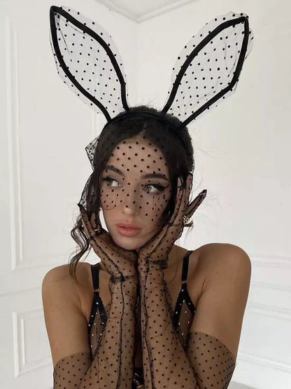 FancyStar™ Dot Rabbit Glove and Mask HEMSMTH052