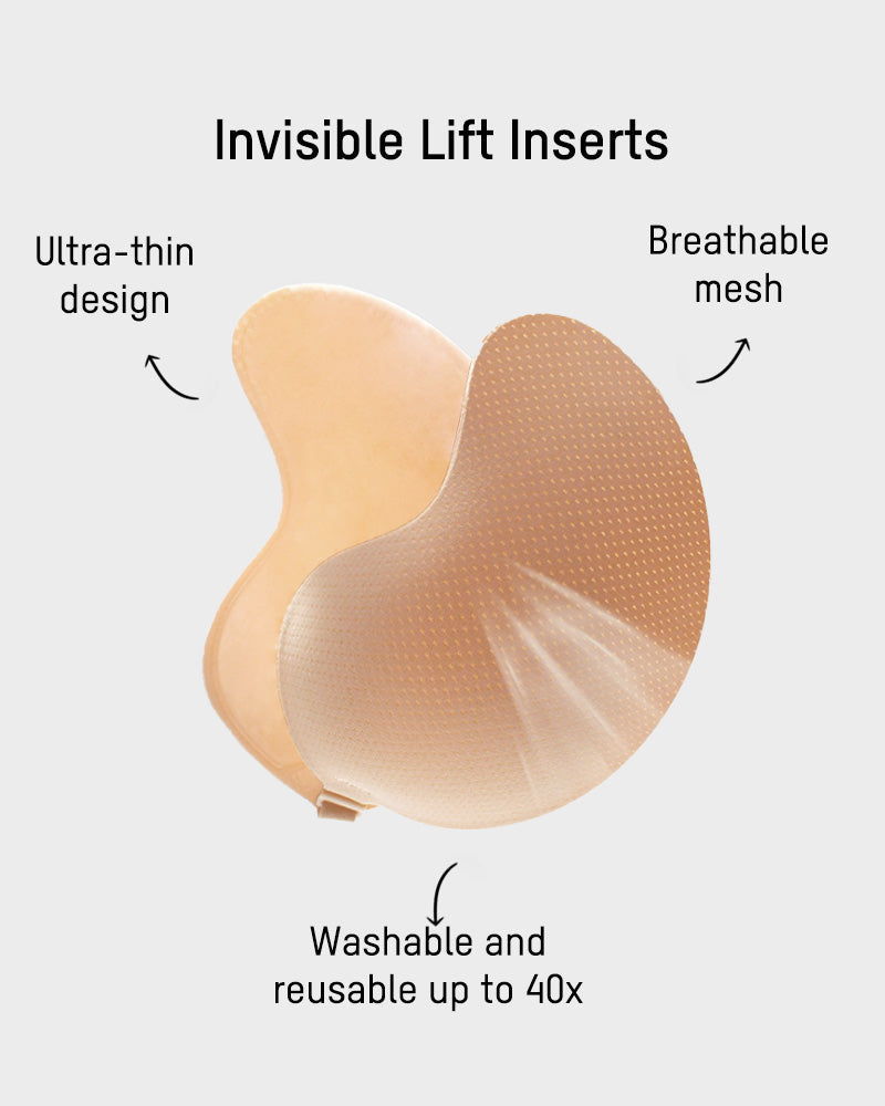 Mango Shaped Breathable Self-Adhesive Invisible Bra (2 Pairs)