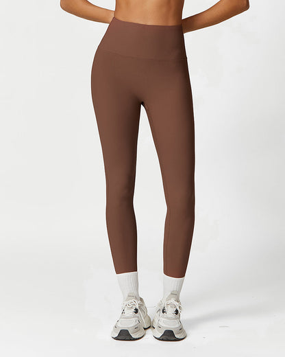 High Waist Ribbed Workout Leggings