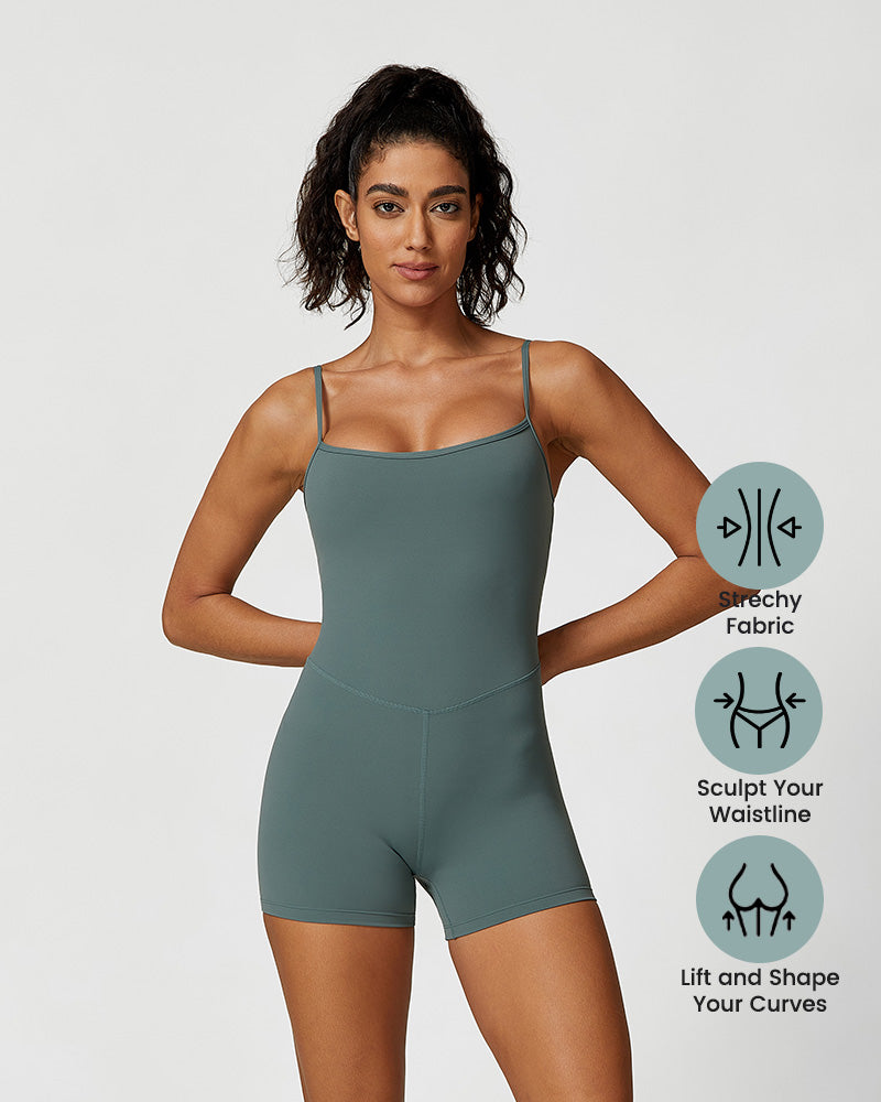 Lightweight Comfort Workout Jumpsuit Shorts