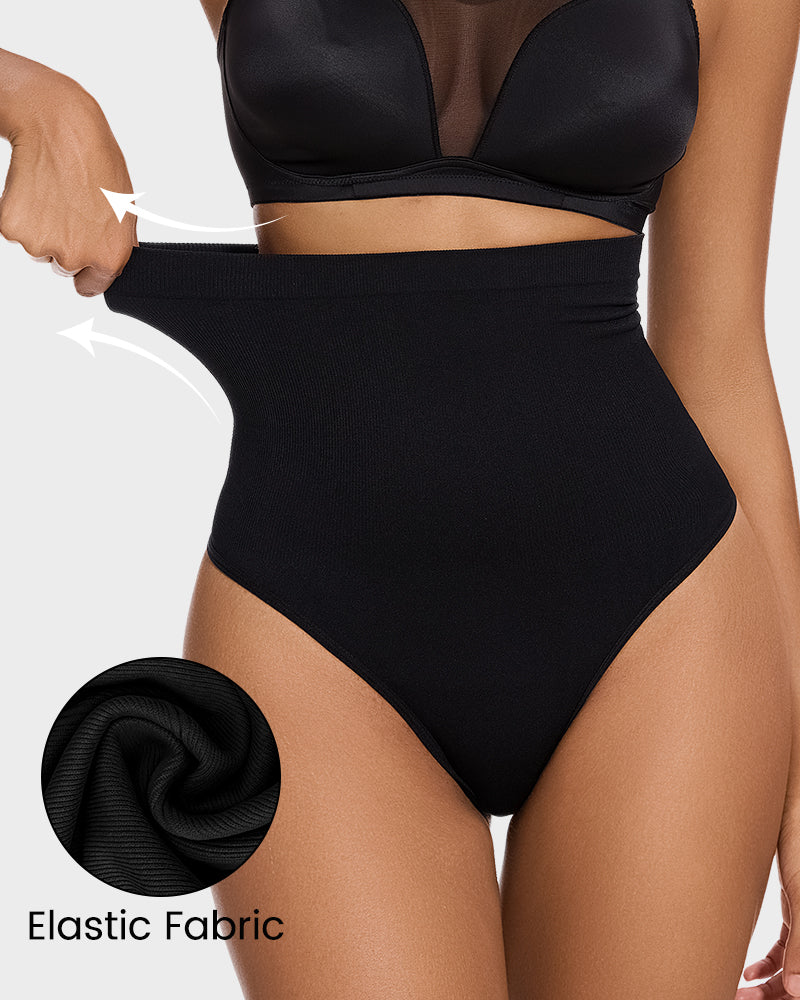 High Waist Tummy Control Thong (2 Pack)