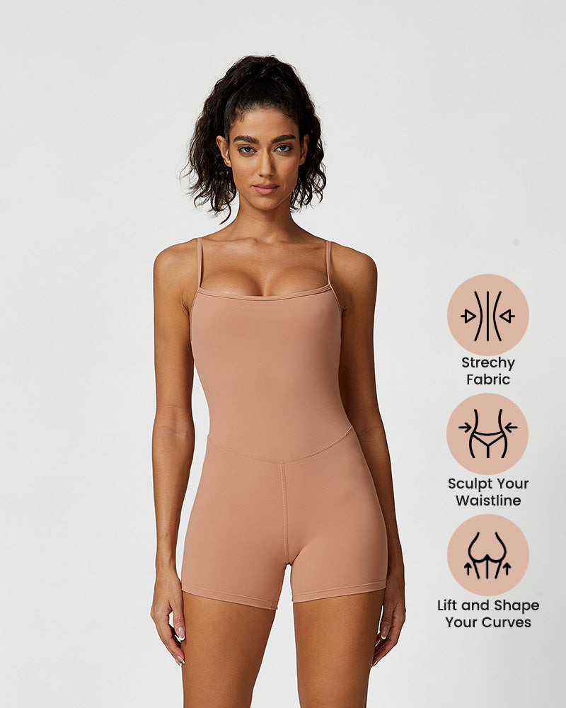 Lightweight Comfort Workout Jumpsuit Shorts