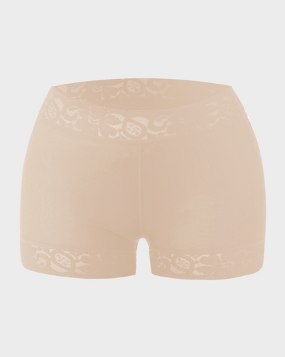 High Waist Lace Smooth Shapewear Shorts