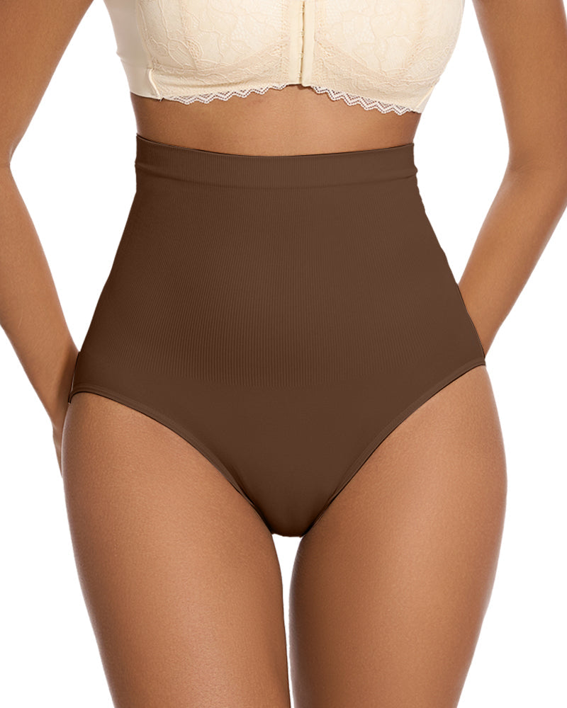 High Waist Tummy Control Brief Shaping Panty (2 Pack)