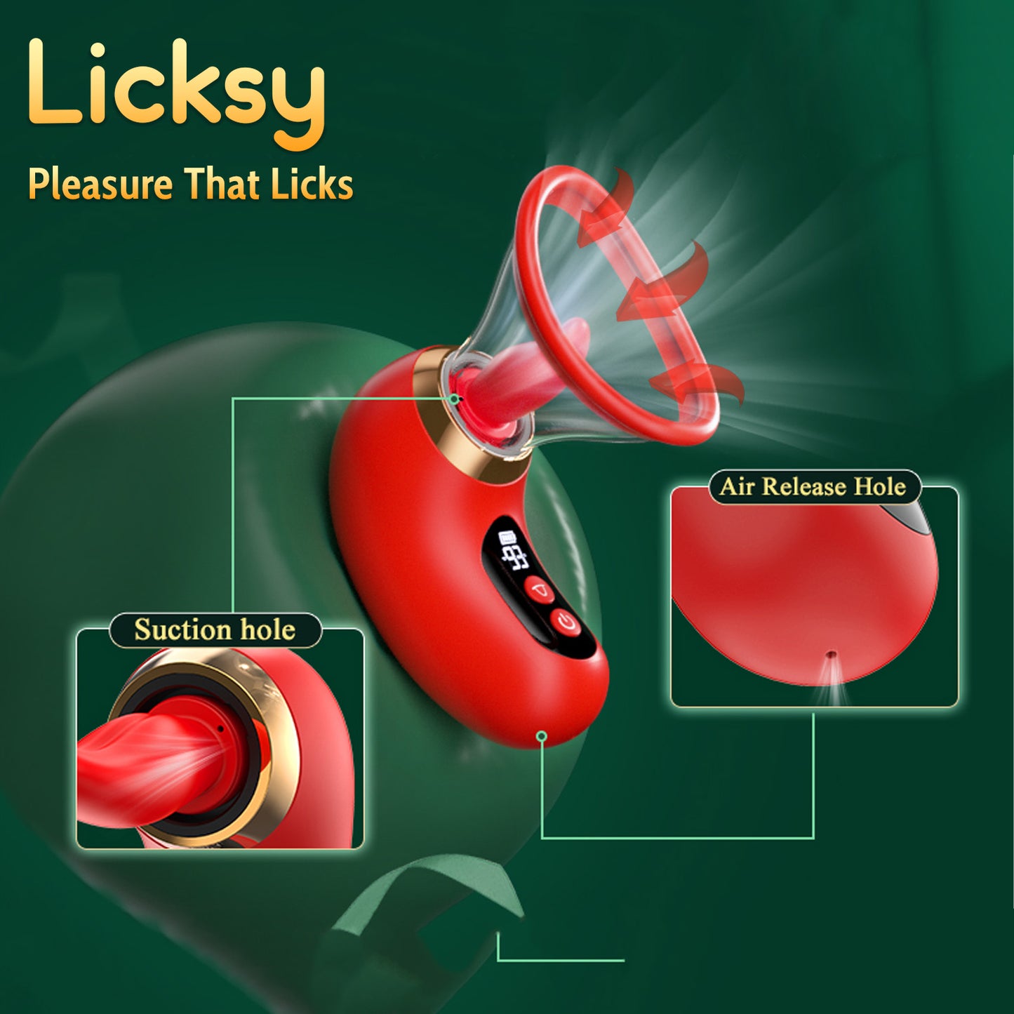 💥 2025 Limited 70% OFF 💦 Licksy Suptruck Kiwinet® SuckLick 9X 📱 Global Control & 3-in-1 Pleasure