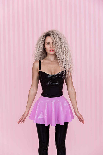 FancyStar® Skater Latex Ruffle Skirt