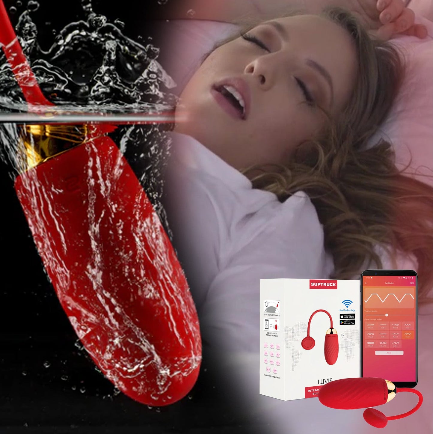 💥 2025 Limited 70% ️OFF 💦 Luvie Suptruck X11 Smart Wireless Love Egg 📱 Global Control & 11 Modes