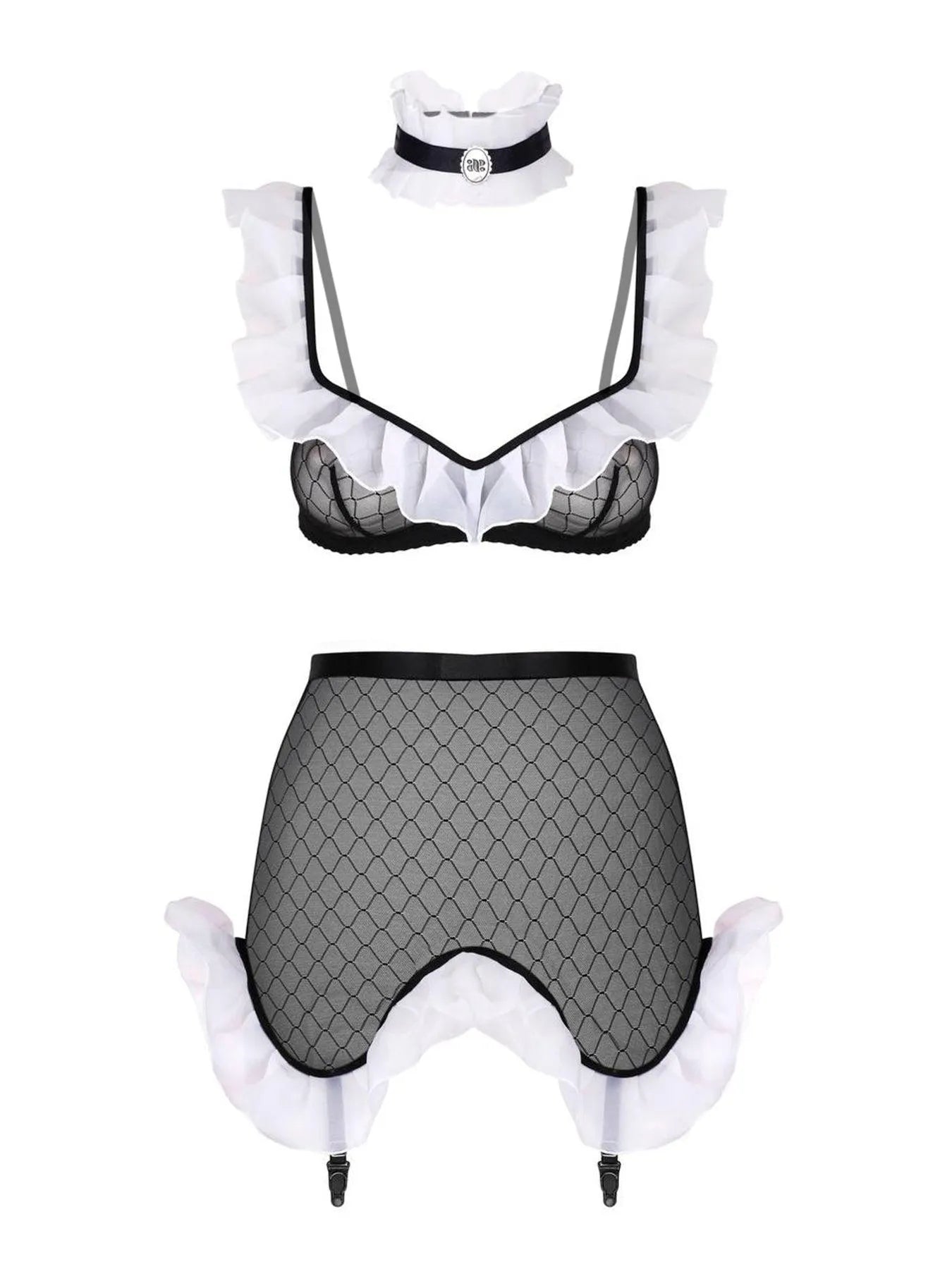 FancyStar® French Maid Role Play Lingerie Set