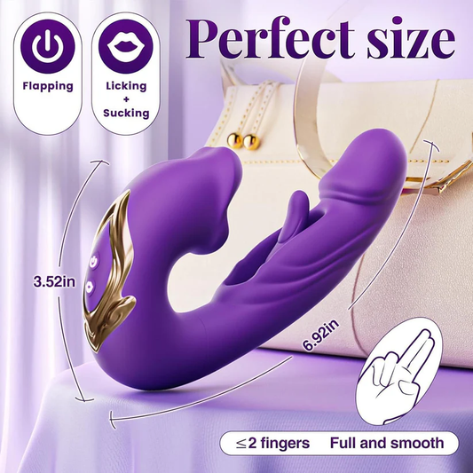 Upgraded Luvora™ 4-in-1 Flapping & Licking Vibrator