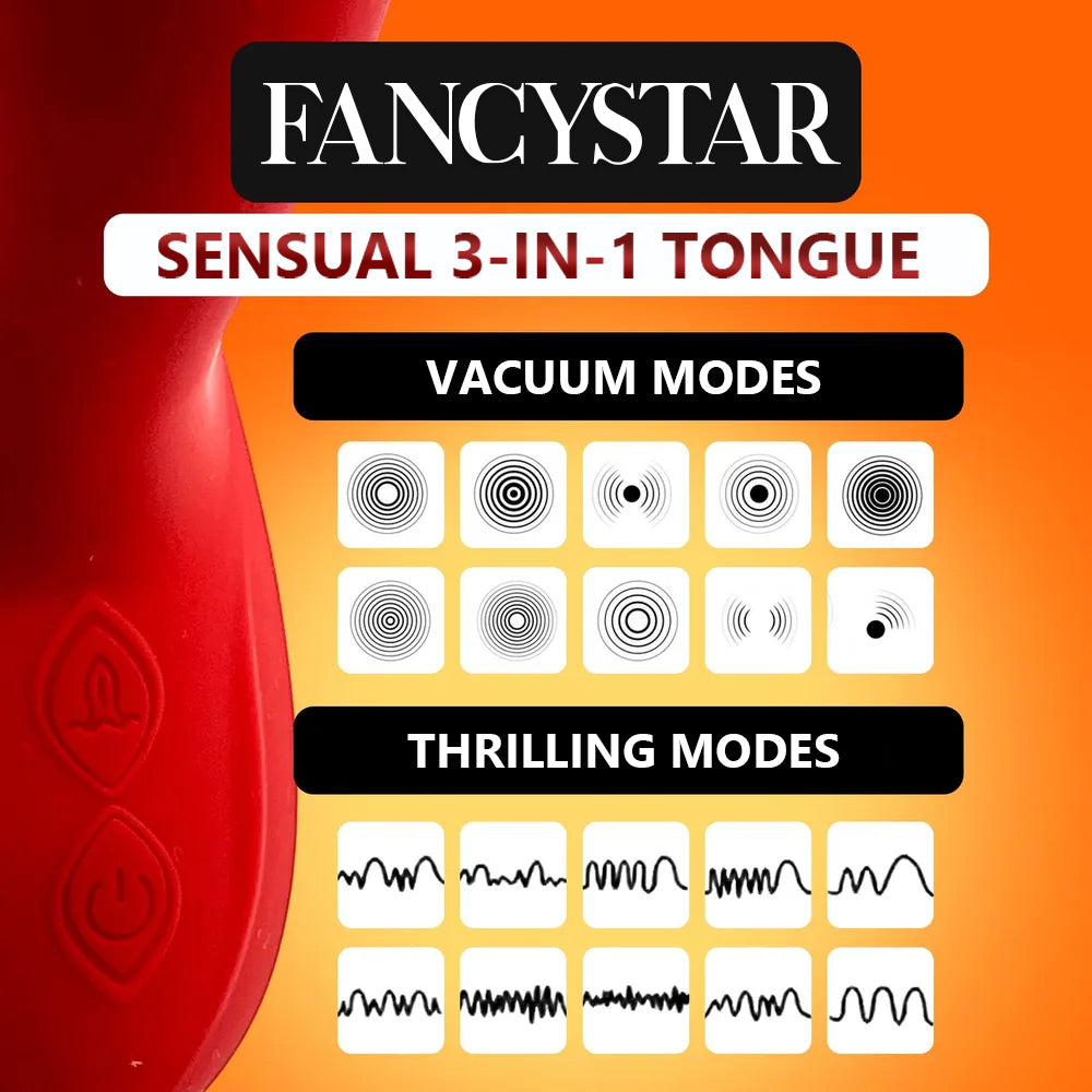 FancyStar™ Sensual Tongue 3-in-1 HEMSPTT060