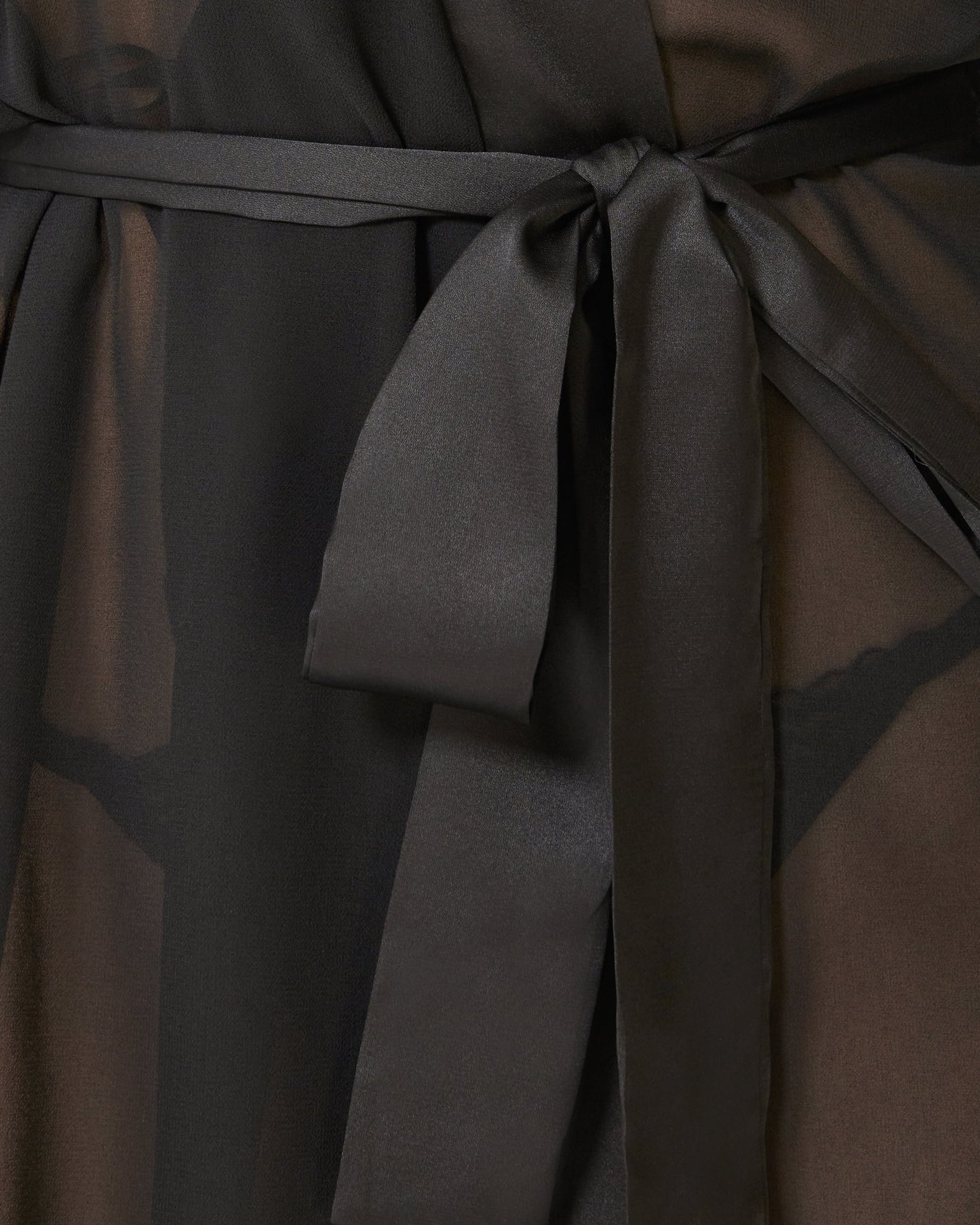 Chiffon Kimono Black