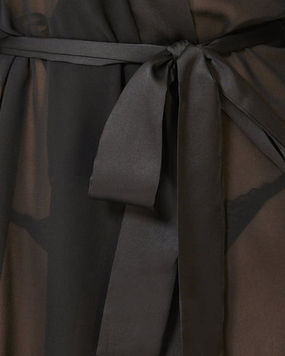 Chiffon Kimono Black