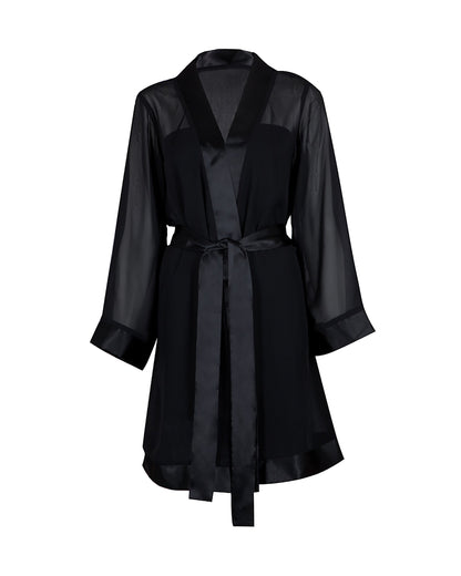 Chiffon Kimono Black