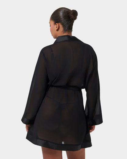 Chiffon Kimono Black