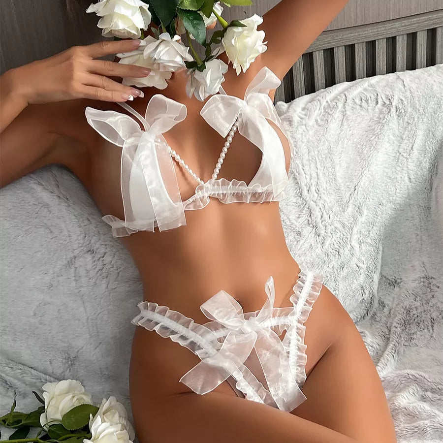 FancyStar Lingeries Pearls Thong HEMSMTH080