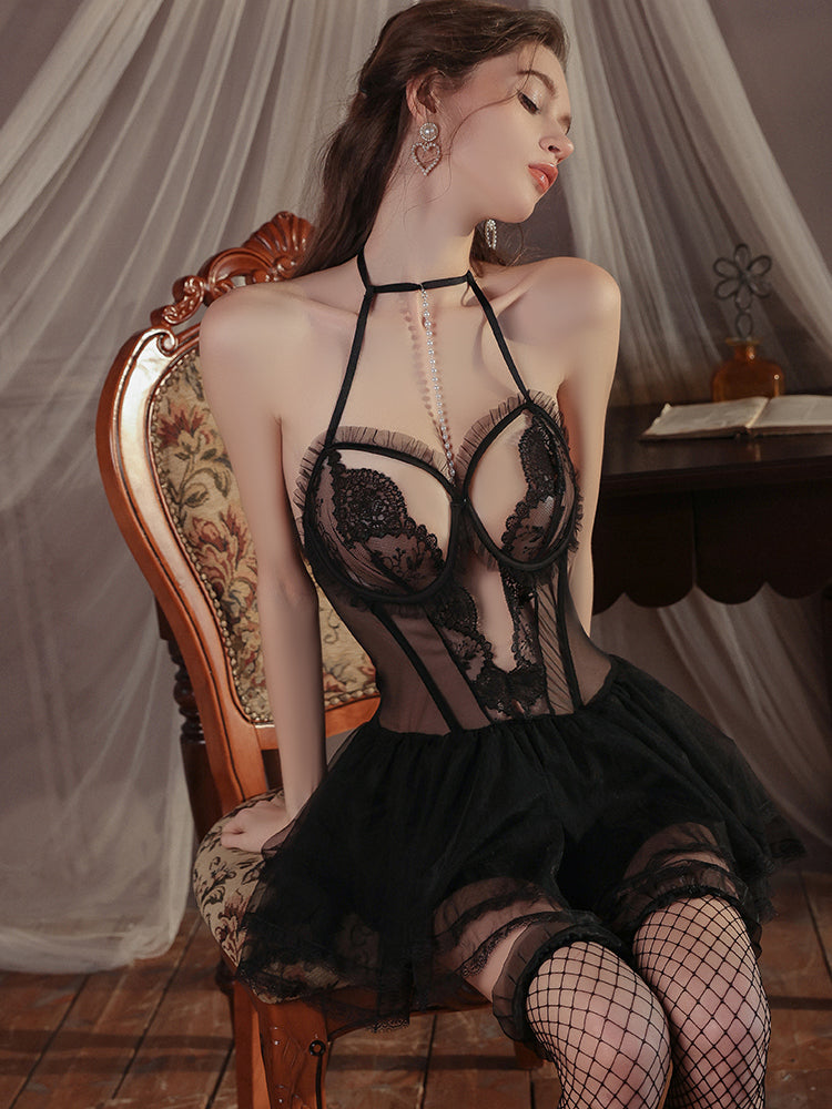 BONNIE Babydoll mini Dress Bodysuit